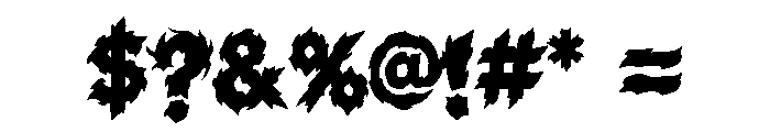 Demonic Fury Font OTHER CHARS