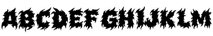Demonic Fury Font UPPERCASE