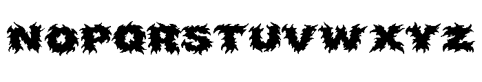 Demonic Fury Font LOWERCASE