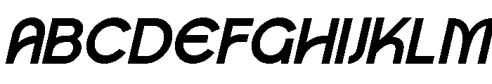 Demuffins-Oblique Font UPPERCASE