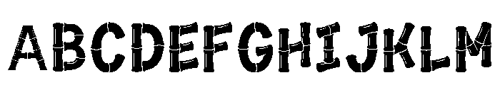 Dena Regular Font UPPERCASE
