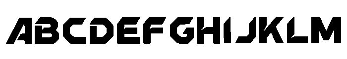 Denali Regular Font UPPERCASE