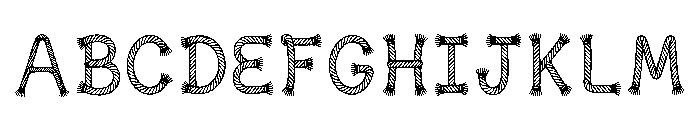 Dennis Regular Font UPPERCASE