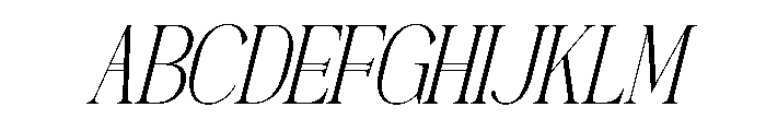 Dennya Italic Font UPPERCASE