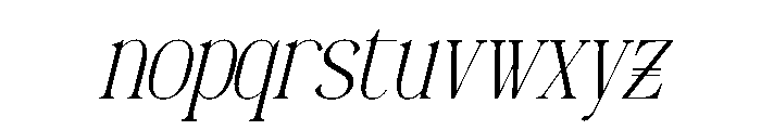 Dennya Italic Font LOWERCASE