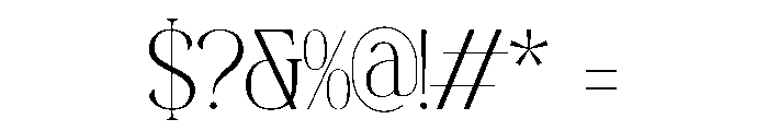 Dennya Font OTHER CHARS