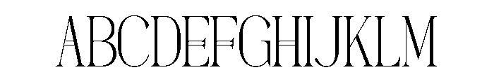 Dennya Font UPPERCASE
