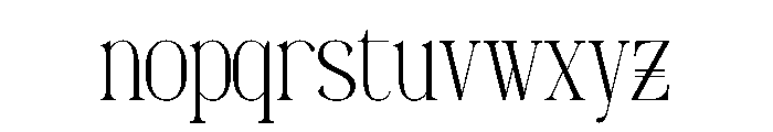 Dennya Font LOWERCASE