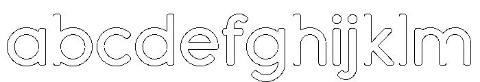 Dense Outline FONT