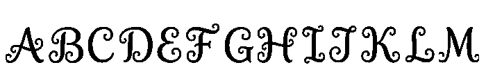 Dense Regular Font UPPERCASE