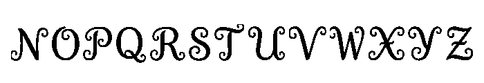 Dense Regular Font LOWERCASE