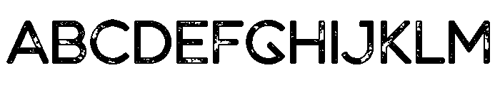 Dense Rough Font UPPERCASE