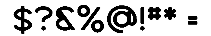 Dense Sans Font OTHER CHARS