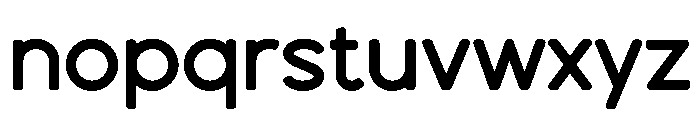Dense Sans Font LOWERCASE