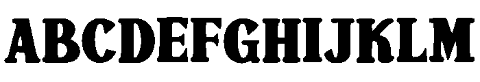 Denser Font UPPERCASE