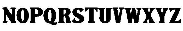 Denser Font UPPERCASE
