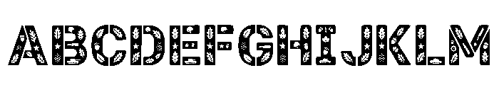 Densy Regular Font UPPERCASE