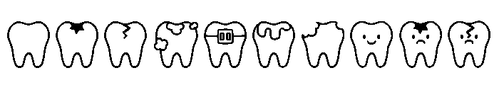 Dental Clinic Regular Font OTHER CHARS
