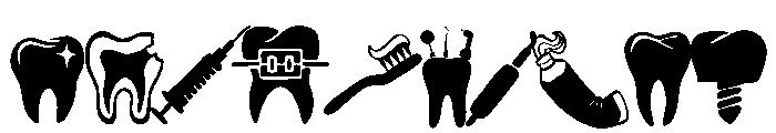 Dental machine Font OTHER CHARS