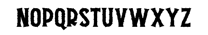 Depresi Font LOWERCASE