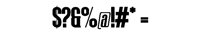 Depresso Regular Font OTHER CHARS