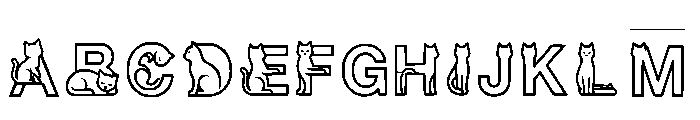 Derick Regular Font UPPERCASE