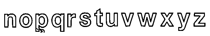 Derick Regular Font LOWERCASE