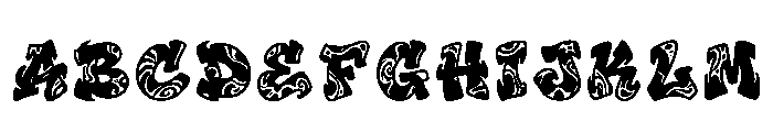 Derin Regular Font UPPERCASE