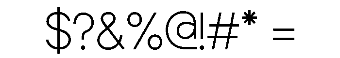 Derique Light Font OTHER CHARS