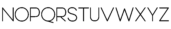 Derique Light Font LOWERCASE