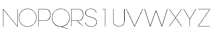 Derique Thin Font LOWERCASE