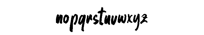 Derlons Font LOWERCASE