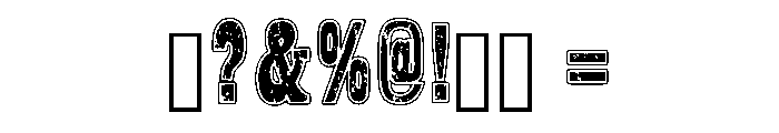 Desert Grunge Regular Font OTHER CHARS