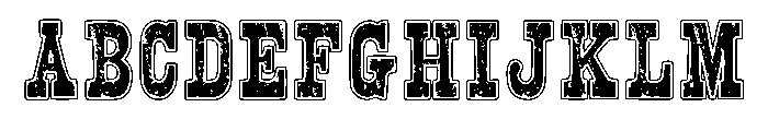 Desert Grunge Regular Font UPPERCASE