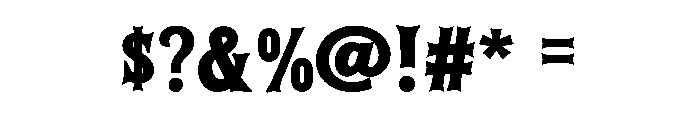 Desert Rebel Font OTHER CHARS