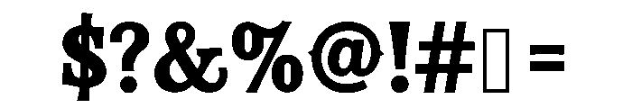 Desert Ridge Font OTHER CHARS