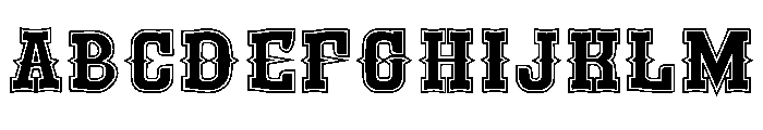 Desert Vintage Regular Font UPPERCASE
