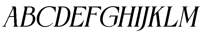Desevon Italic Font UPPERCASE