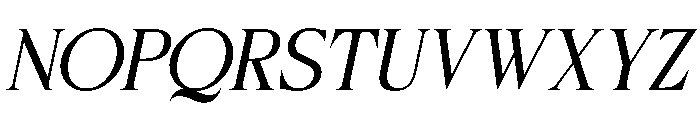 Desevon Italic Font UPPERCASE