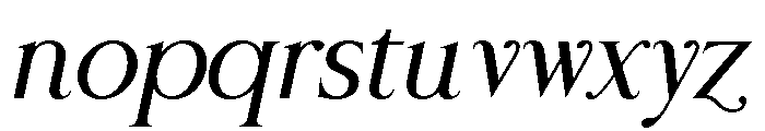 Desevon Italic Font LOWERCASE