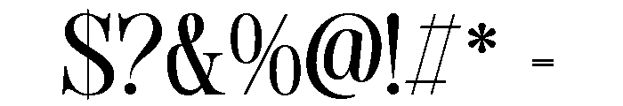 Desferona Regular Font OTHER CHARS