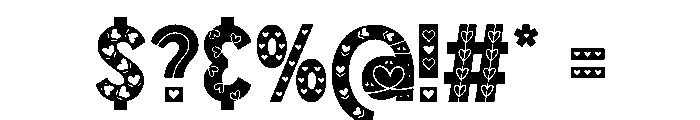 Design Lover Font OTHER CHARS