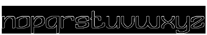 Design Magic-Hollow-Inverse Font LOWERCASE