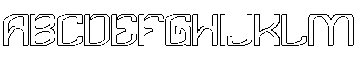 Design Magic-Hollow Font UPPERCASE