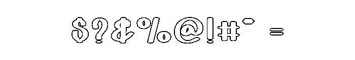 Design Thinking Font OTHER CHARS