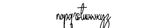 Designed Font LOWERCASE