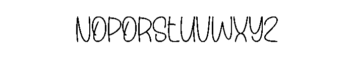 Designer Garden Font UPPERCASE