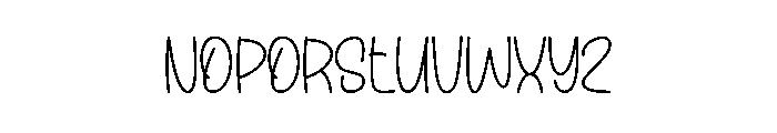 Designer Garden Font LOWERCASE