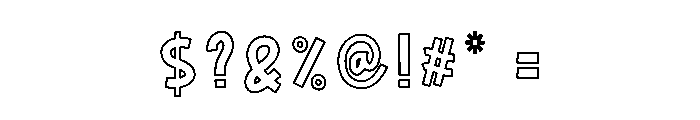 Designer Halloween Font OTHER CHARS