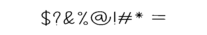 Designer Monday Font OTHER CHARS